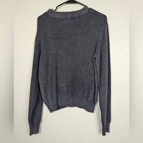 NWT Spiritual Gangster Directional Rib Classic Sweater Blue - Picture 3 of 3